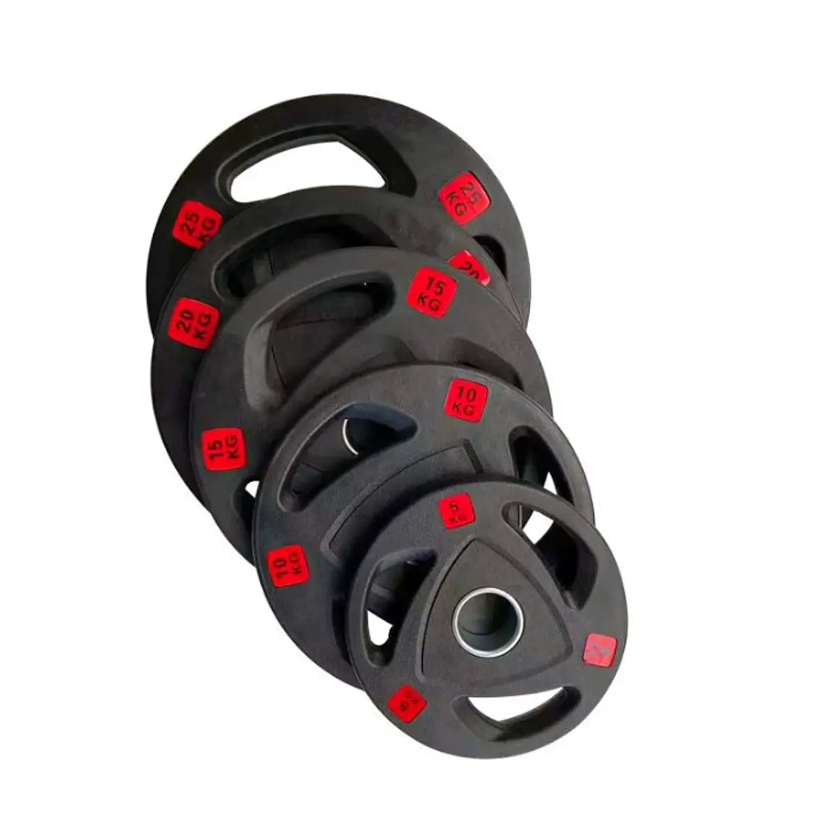 CAPITAL STRENGTH SET DE DISCOS LBS 5-45 (PAR 5, 10, 25, 35, 45 LBS)