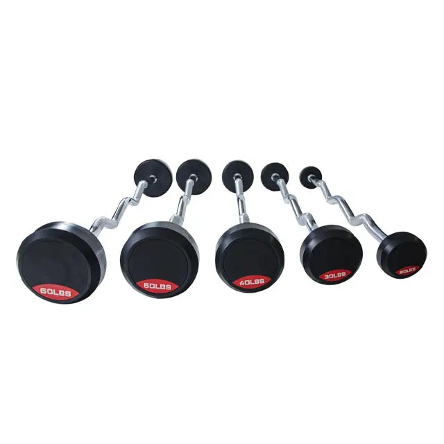 CAPITAL STRENGTH SET DE BARRAS (5) PLASTIFICADAS DE PESO FIJO CURVAS 20 - 60 LBS