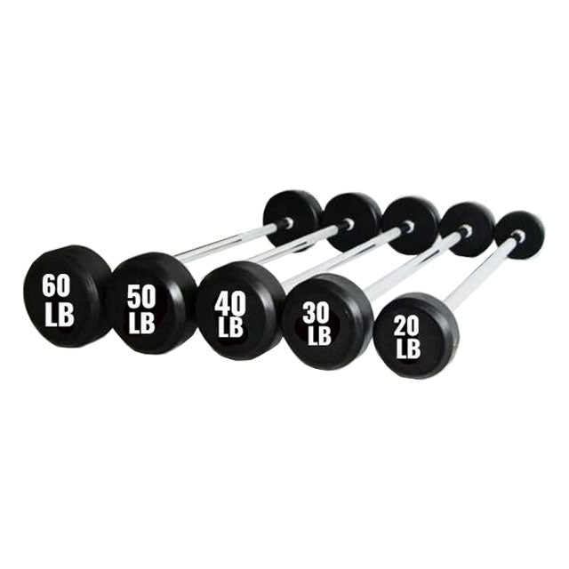 CAPITAL STRENGTH SET DE BARRAS (5) PROSTYLE DE PESO FIJO RECTAS DE 20 - 60 LBS