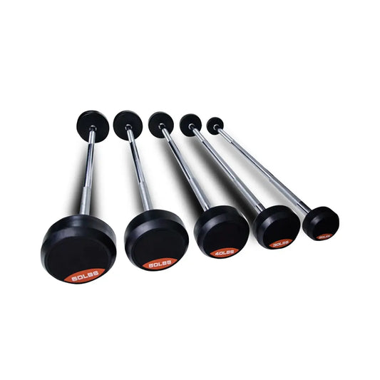 CAPITAL STRENGTH SET DE BARRAS (5) PLASTIFICADAS DE PESO FIJO RECTAS  20 - 60 LBS