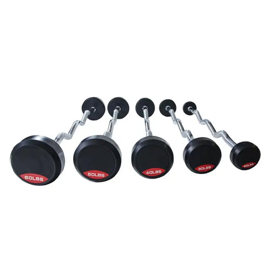 CAPITAL STRENGTH SET DE BARRAS (5) PLASTIFICADAS DE PESO FIJO CURVAS 20 - 60 LBS