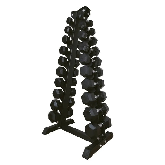 CAPITAL STRENGTH SET DE MANCUERNAS HEXAGONALES 3 - 35 LB (10 PARES) CON RACK